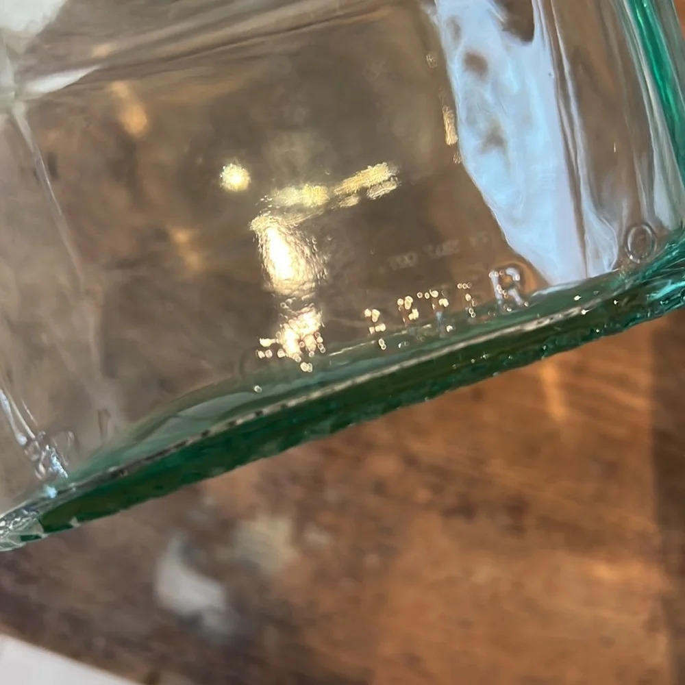 Glass Vase Approx 11”H x 5.5”W